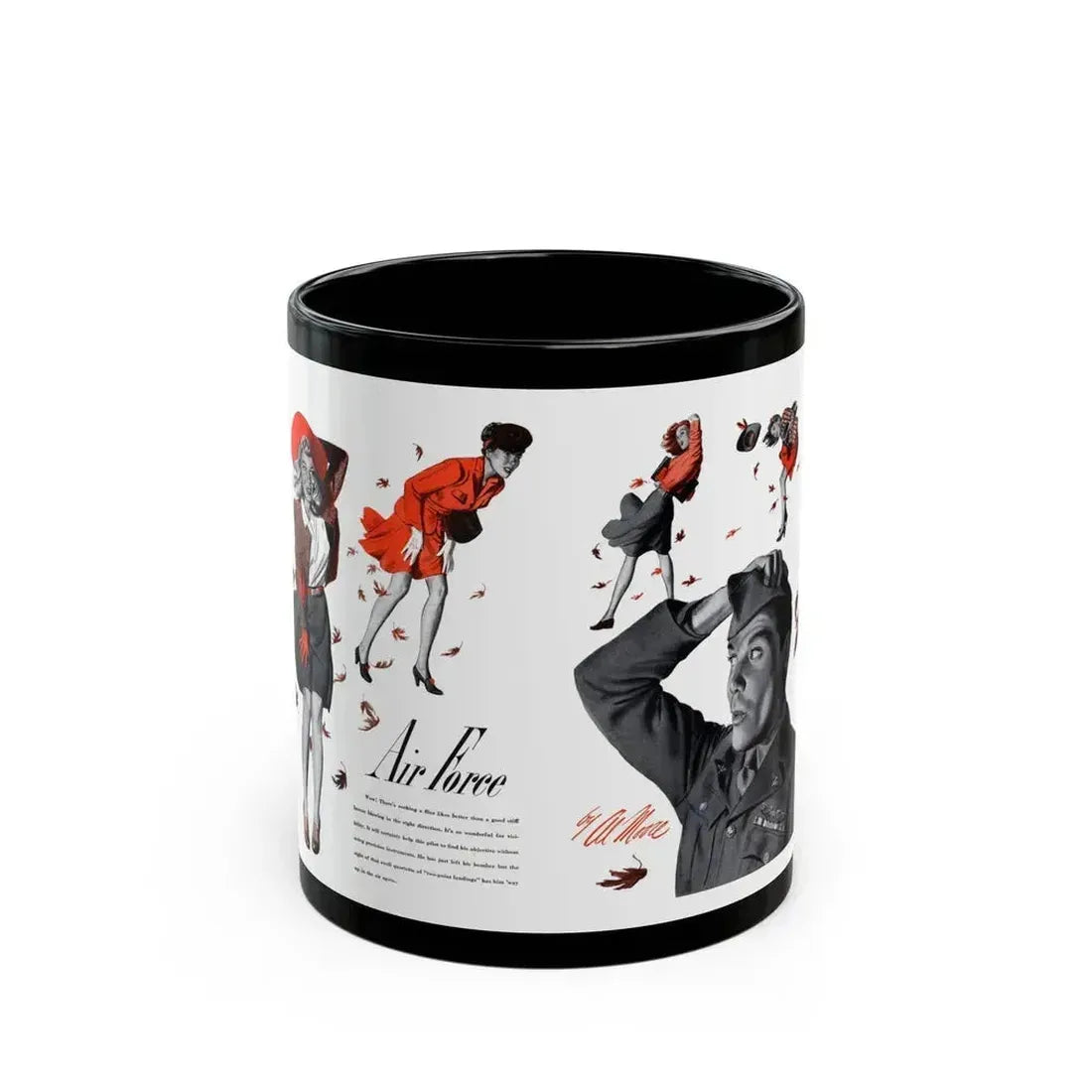 Air Force, Cosmopolitan, October 1943 - Black Coffee Mug - Go Mug Yourself