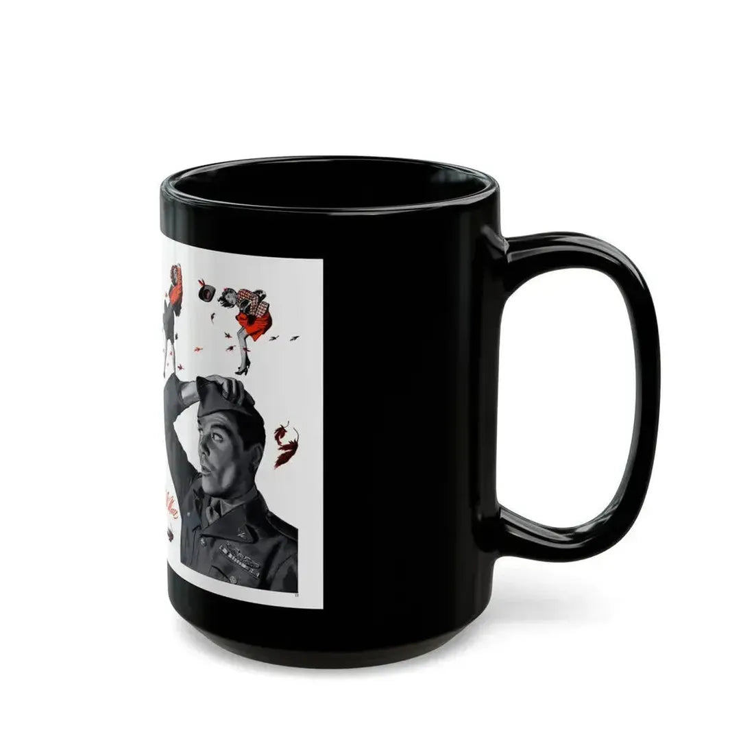Air Force, Cosmopolitan, October 1943 - Black Coffee Mug - Go Mug Yourself