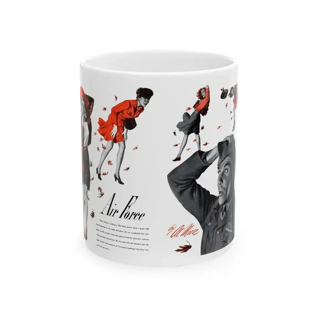 Air Force, Cosmopolitan, October 1943 - White Coffee Mug - Go Mug Yourself