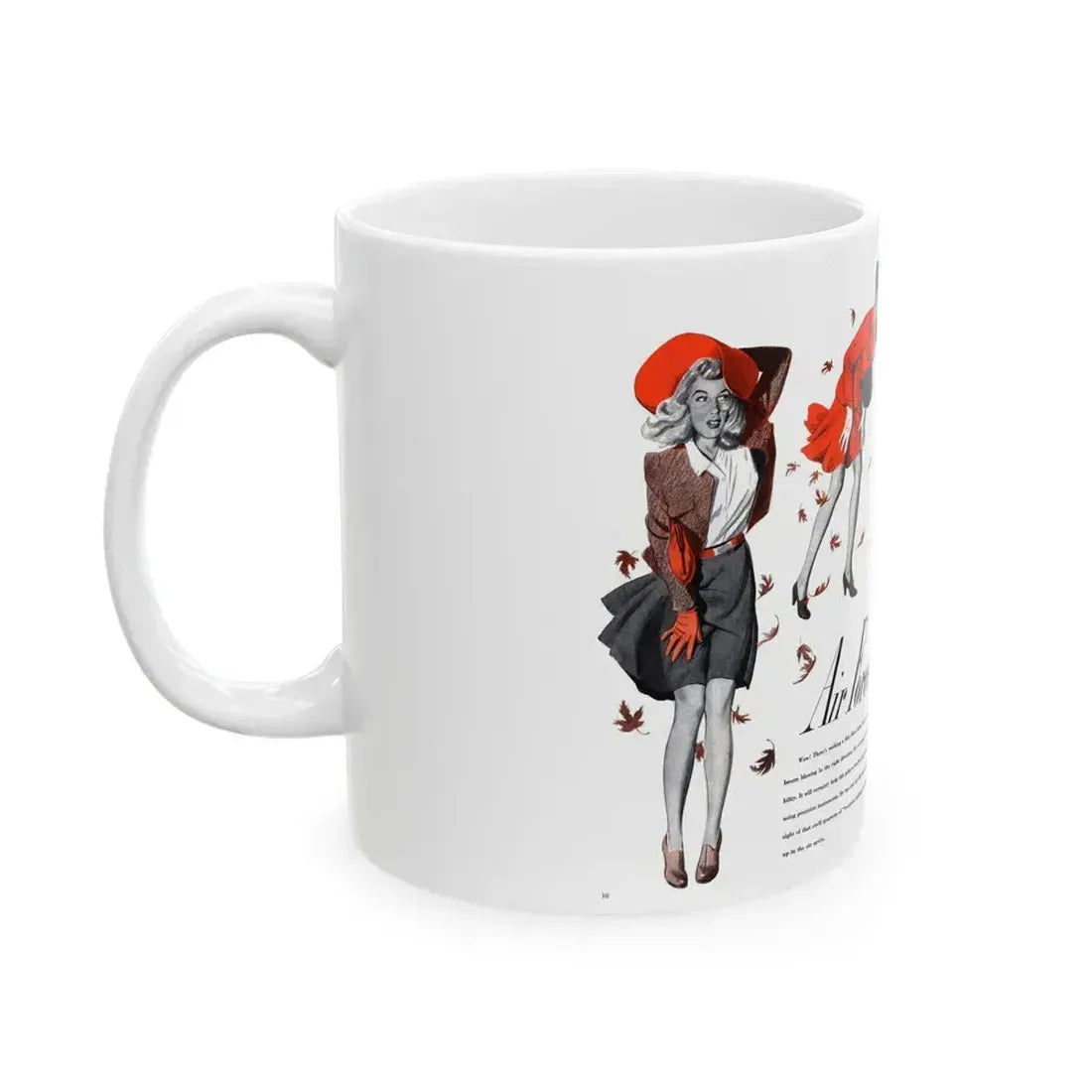 Air Force, Cosmopolitan, October 1943 - White Coffee Mug - Go Mug Yourself