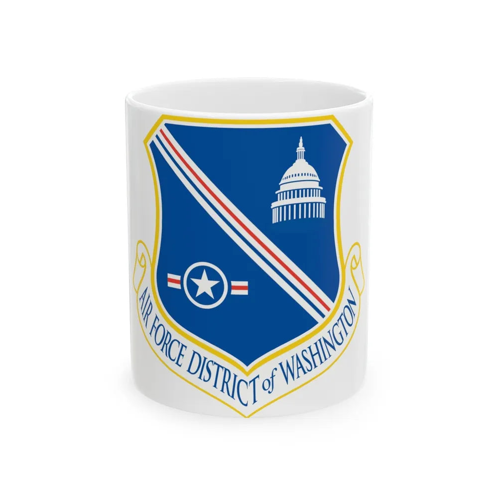 Air Force District of Washington (U.S. Air Force) White Coffee Mug-11oz-Go Mug Yourself