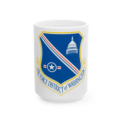 Air Force District of Washington (U.S. Air Force) White Coffee Mug-15oz-Go Mug Yourself