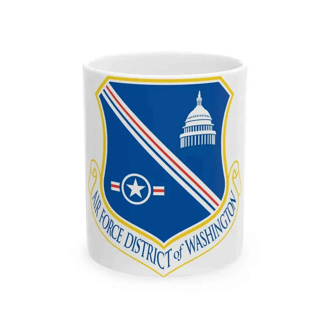 Air Force District of Washington (U.S. Air Force) White Coffee Mug 11oz - Go Mug Yourself