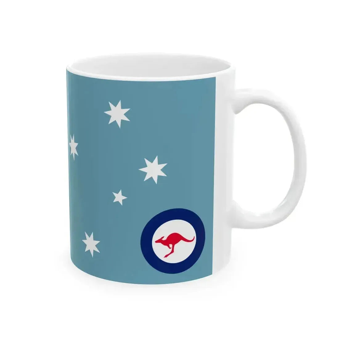 Air Force Ensign of Australia (Australia) White Coffee Mug - Go Mug Yourself