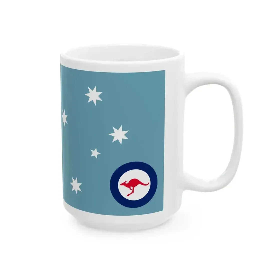 Air Force Ensign of Australia (Australia) White Coffee Mug - Go Mug Yourself
