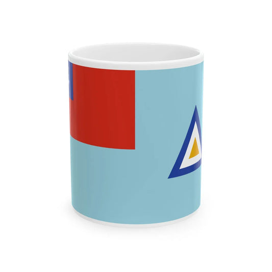 Air Force Ensign of Burma 1948-1974 (Myanmar) White Coffee Mug 11oz - Go Mug Yourself