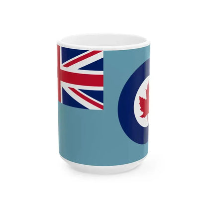 Air Force Ensign of Canada 1941-1968 (Canada) White Coffee Mug 15oz - Go Mug Yourself