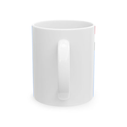 Air Force Ensign of Egypt Coat of arms variant (Egypt) White Coffee Mug-Go Mug Yourself