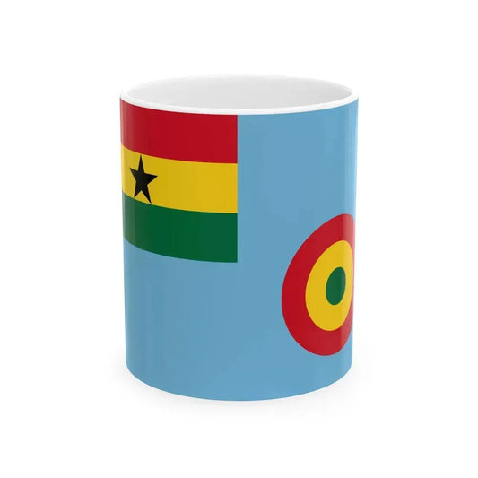 Air Force Ensign of Ghana (Ghana) White Coffee Mug 11oz - Go Mug Yourself