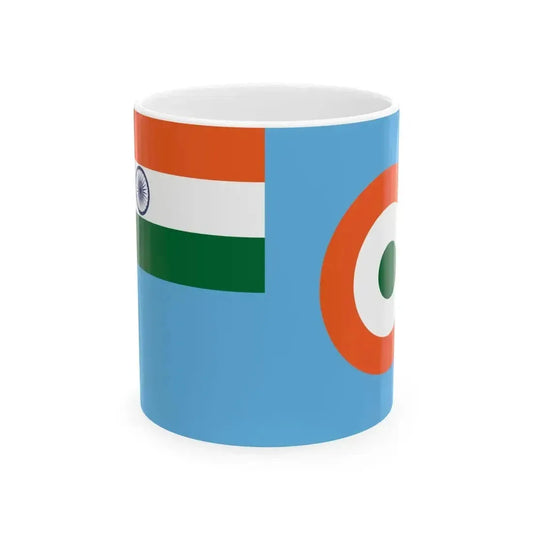 Air Force Ensign of India 1950-2023 (India) White Coffee Mug 11oz - Go Mug Yourself