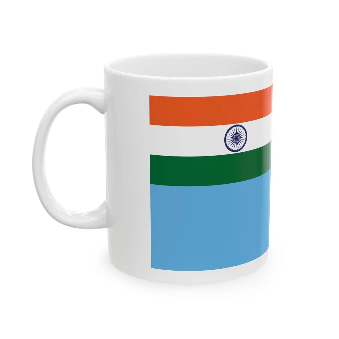Air Force Ensign of India (India) White Coffee Mug - Go Mug Yourself