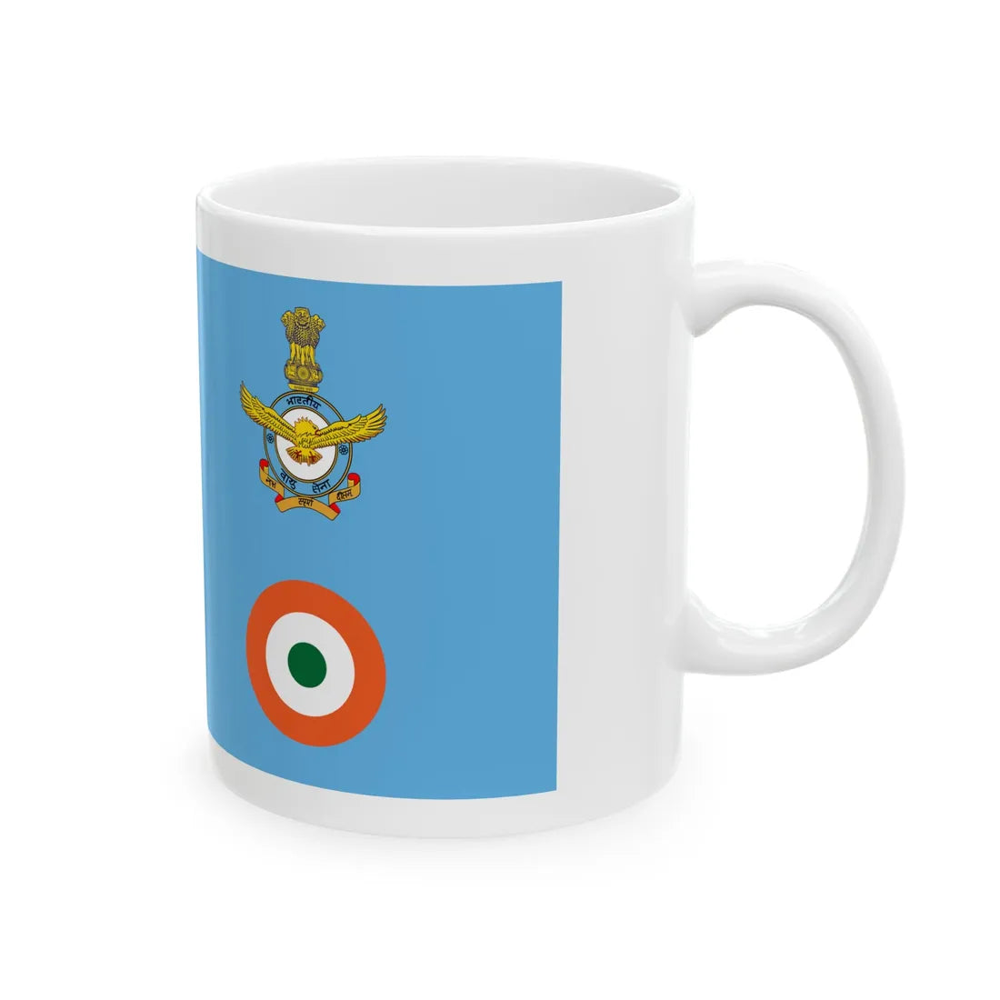 Air Force Ensign of India (India) White Coffee Mug - Go Mug Yourself