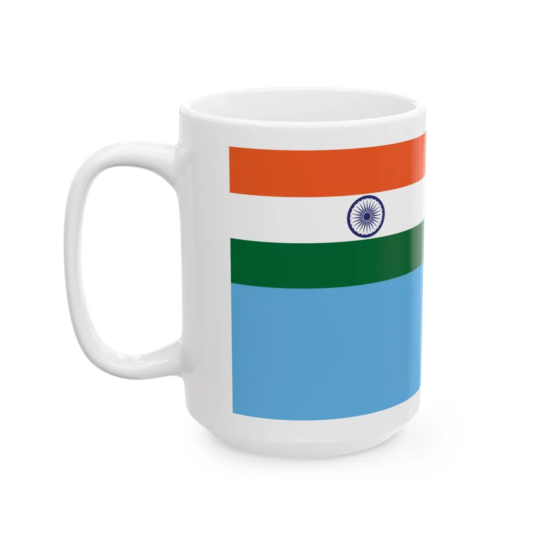 Air Force Ensign of India (India) White Coffee Mug - Go Mug Yourself