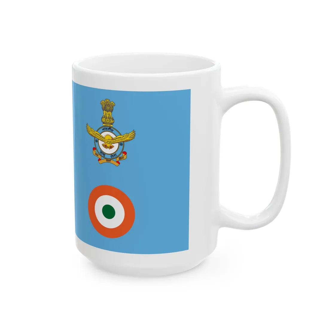 Air Force Ensign of India (India) White Coffee Mug - Go Mug Yourself