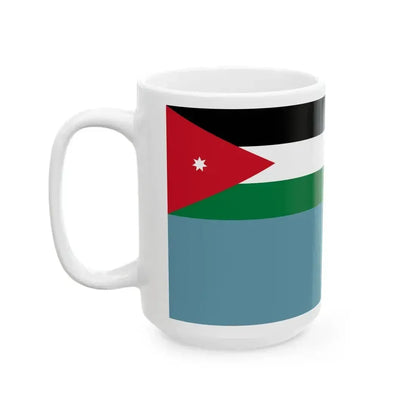 Air Force Ensign of Jordan (Jordan) White Coffee Mug - Go Mug Yourself