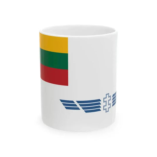 Air Force Ensign of Lithuania (Lithuania) White Coffee Mug 11oz - Go Mug Yourself