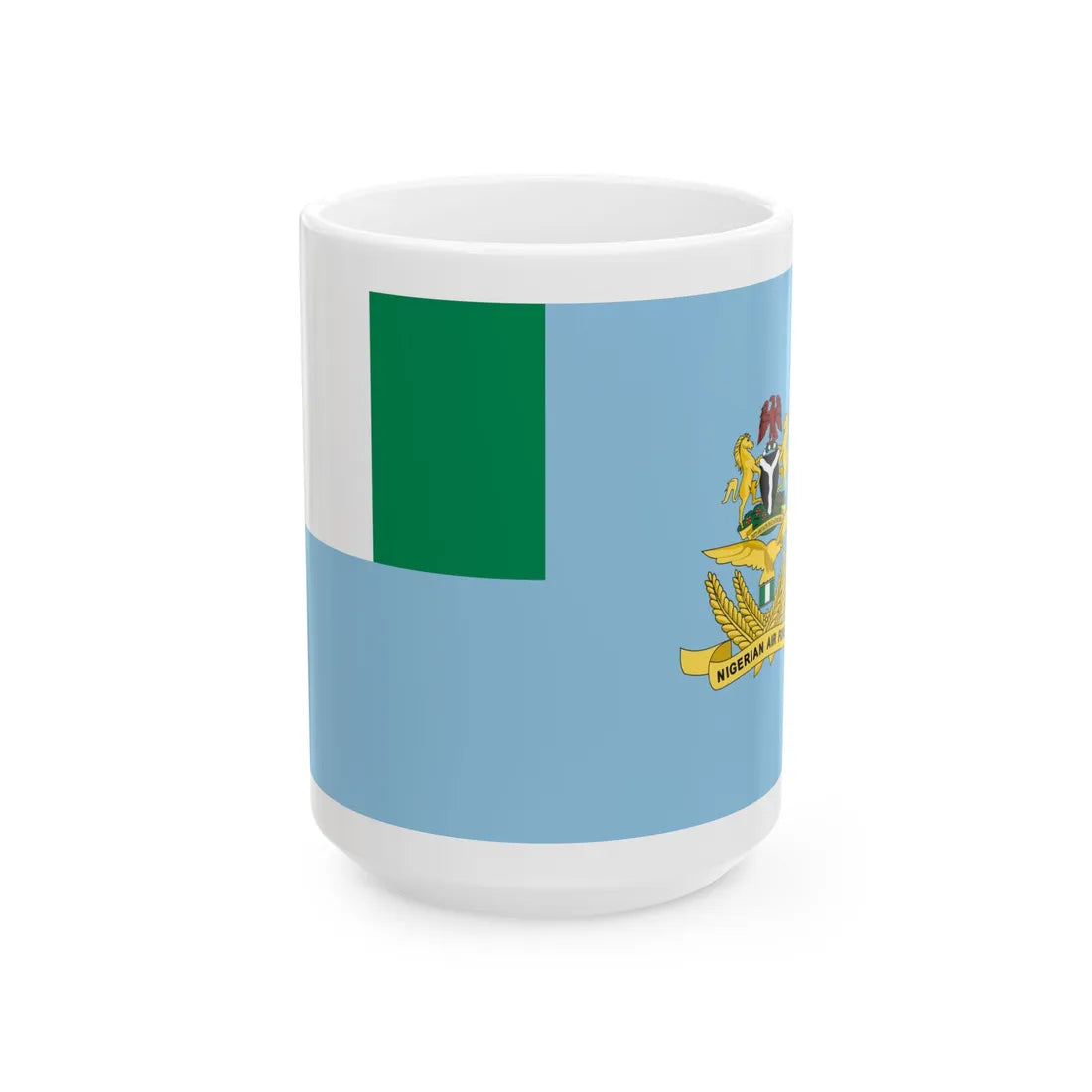 Air Force Ensign of Nigeria (Niger) White Coffee Mug 15oz - Go Mug Yourself
