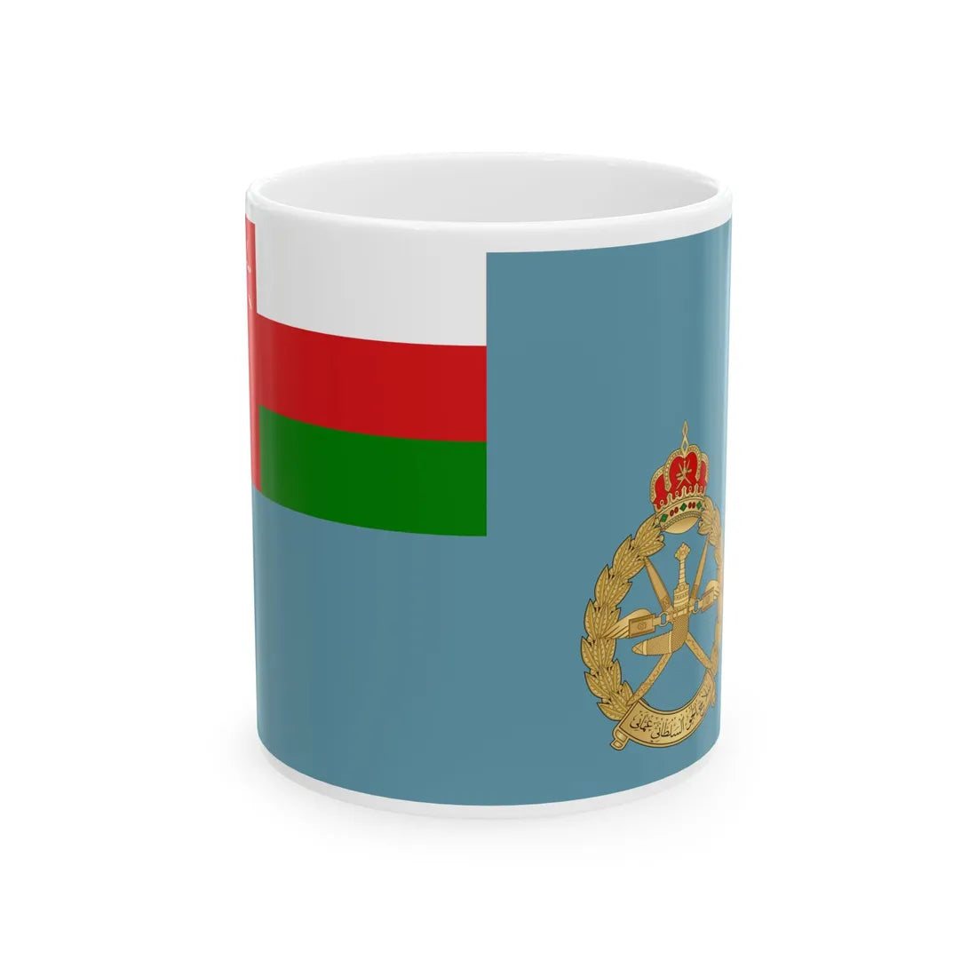 Air Force Ensign of Oman (Oman) White Coffee Mug 11oz - Go Mug Yourself