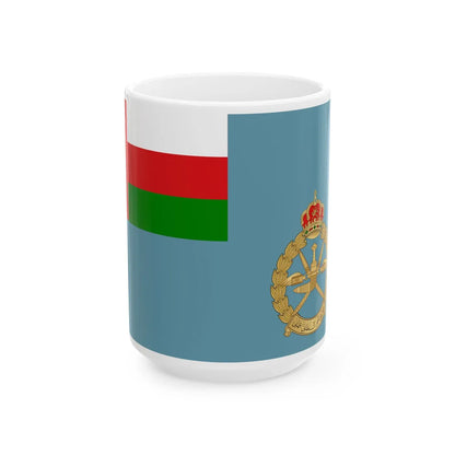 Air Force Ensign of Oman (Oman) White Coffee Mug 15oz - Go Mug Yourself