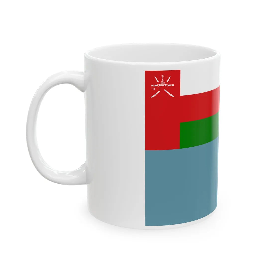 Air Force Ensign of Oman (Oman) White Coffee Mug - Go Mug Yourself