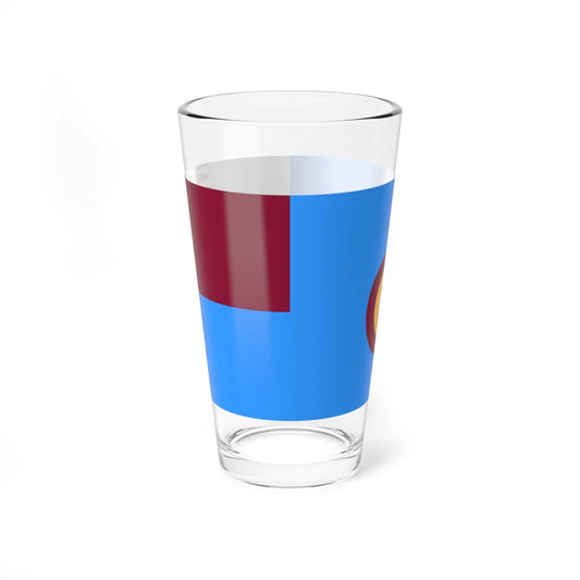 Air Force Ensign of Qatar (Qatar) Pint Glass 16oz 16oz - Go Mug Yourself
