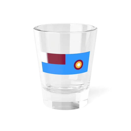 Air Force Ensign of Qatar (Qatar) Shot Glass 1.5oz 1.5oz - Go Mug Yourself