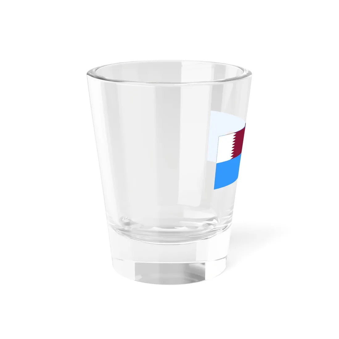 Air Force Ensign of Qatar (Qatar) Shot Glass 1.5oz - Go Mug Yourself