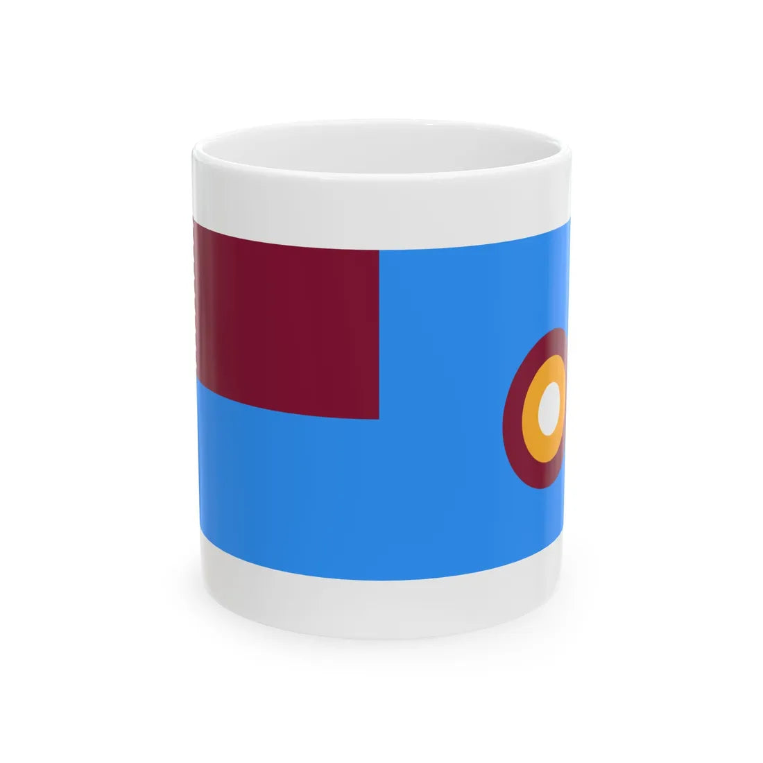 Air Force Ensign of Qatar (Qatar) White Coffee Mug 11oz - Go Mug Yourself