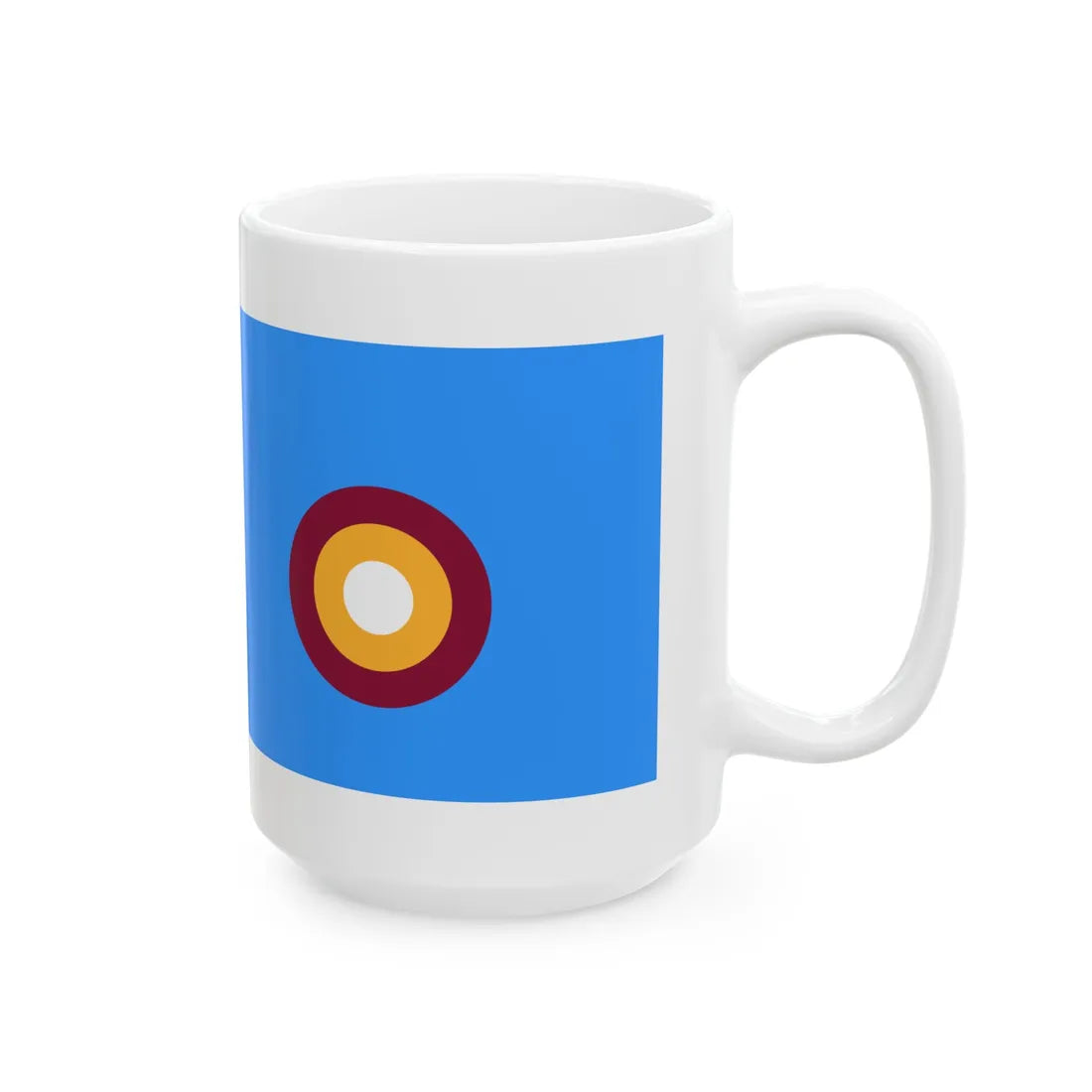 Air Force Ensign of Qatar (Qatar) White Coffee Mug - Go Mug Yourself