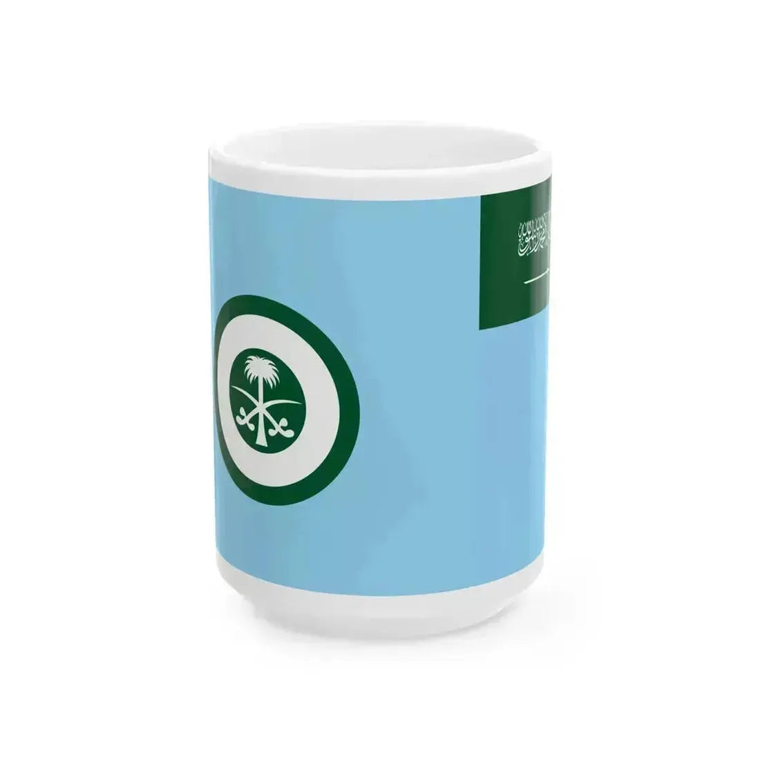Air Force Ensign of Saudi Arabia (Saudi Arabia) White Coffee Mug 15oz - Go Mug Yourself