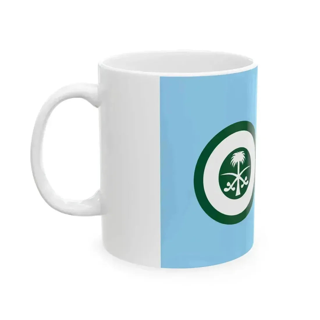 Air Force Ensign of Saudi Arabia (Saudi Arabia) White Coffee Mug - Go Mug Yourself