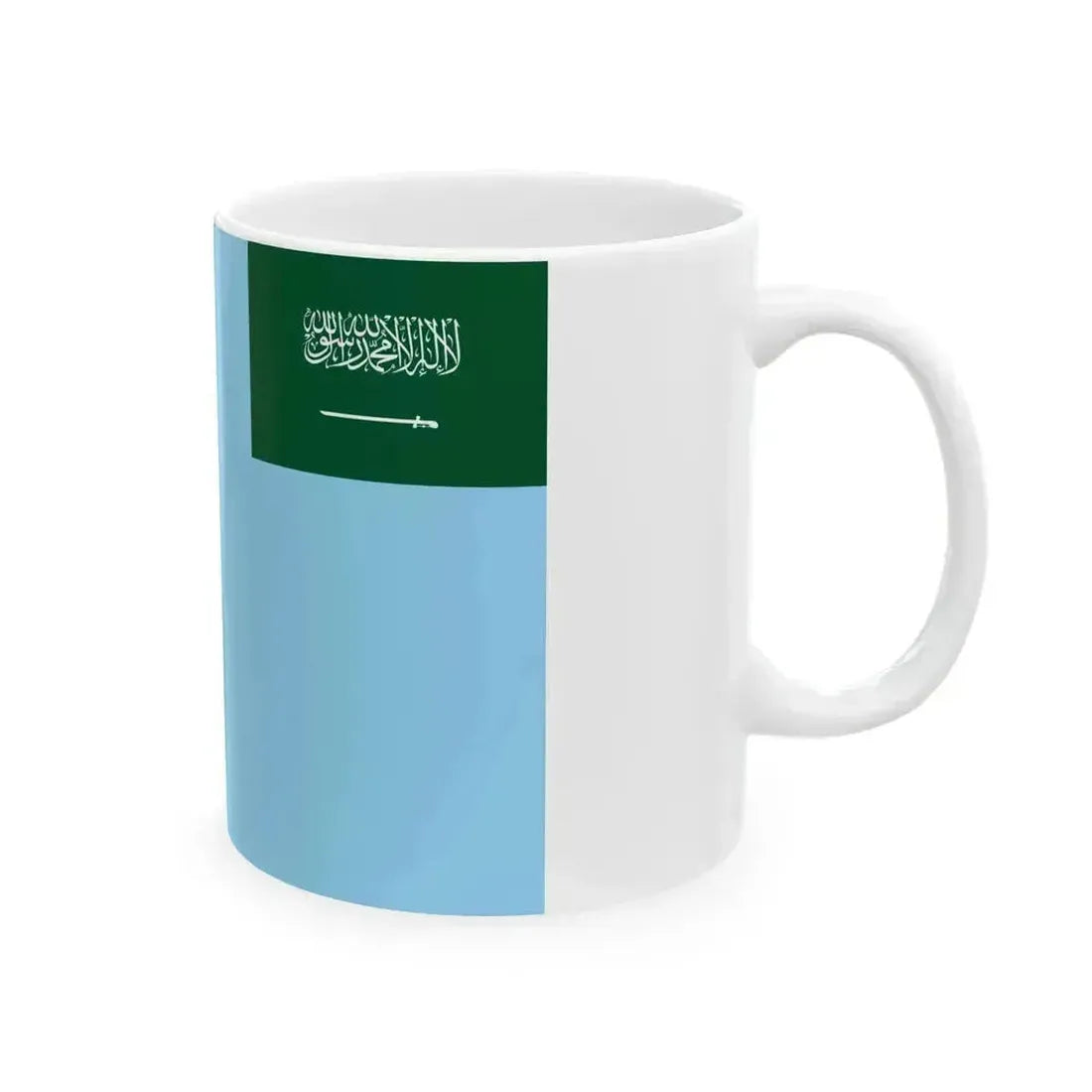 Air Force Ensign of Saudi Arabia (Saudi Arabia) White Coffee Mug - Go Mug Yourself