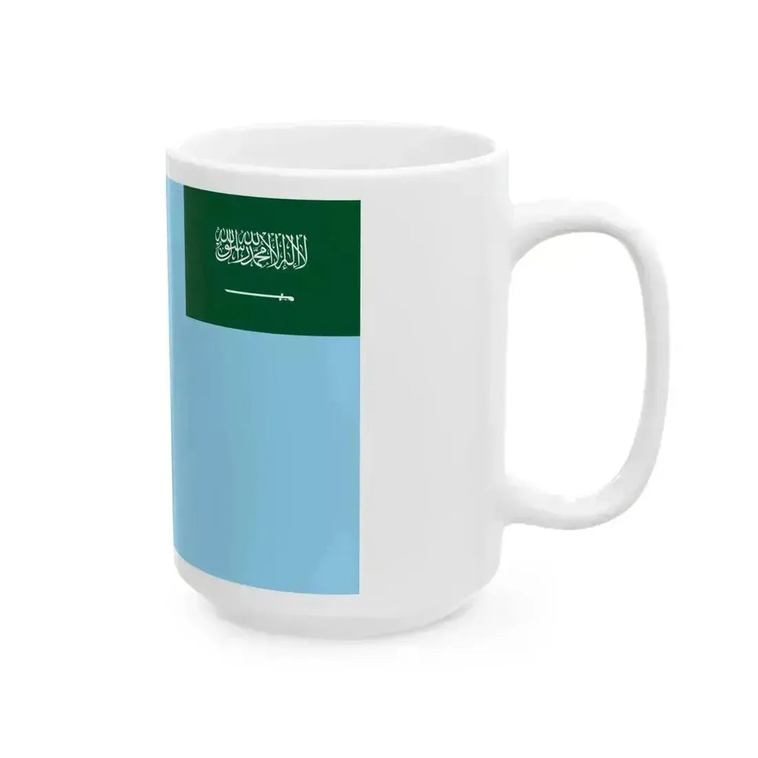 Air Force Ensign of Saudi Arabia (Saudi Arabia) White Coffee Mug - Go Mug Yourself