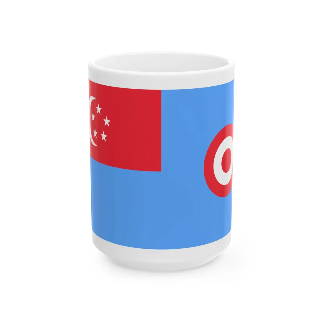 Air Force Ensign of Singapore 1968-1973 (Singapore) White Coffee Mug 15oz - Go Mug Yourself