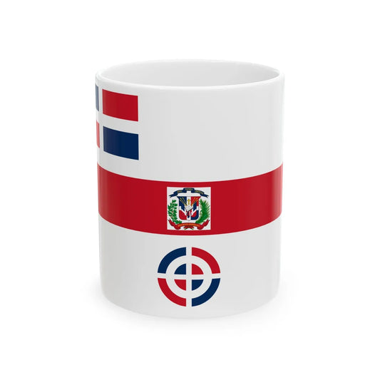 Air Force Ensign of the Dominican Republic (Dominica) White Coffee Mug 11oz - Go Mug Yourself