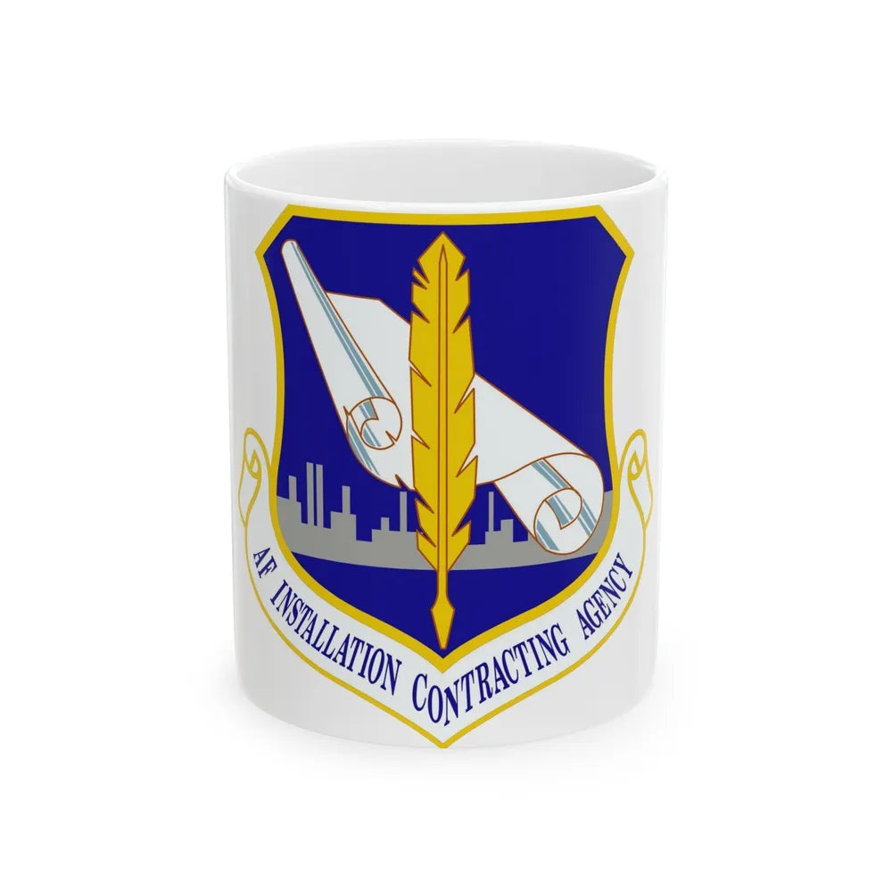 Air Force Installation Contracting Agency (U.S. Air Force) White Coffee Mug-11oz-Go Mug Yourself