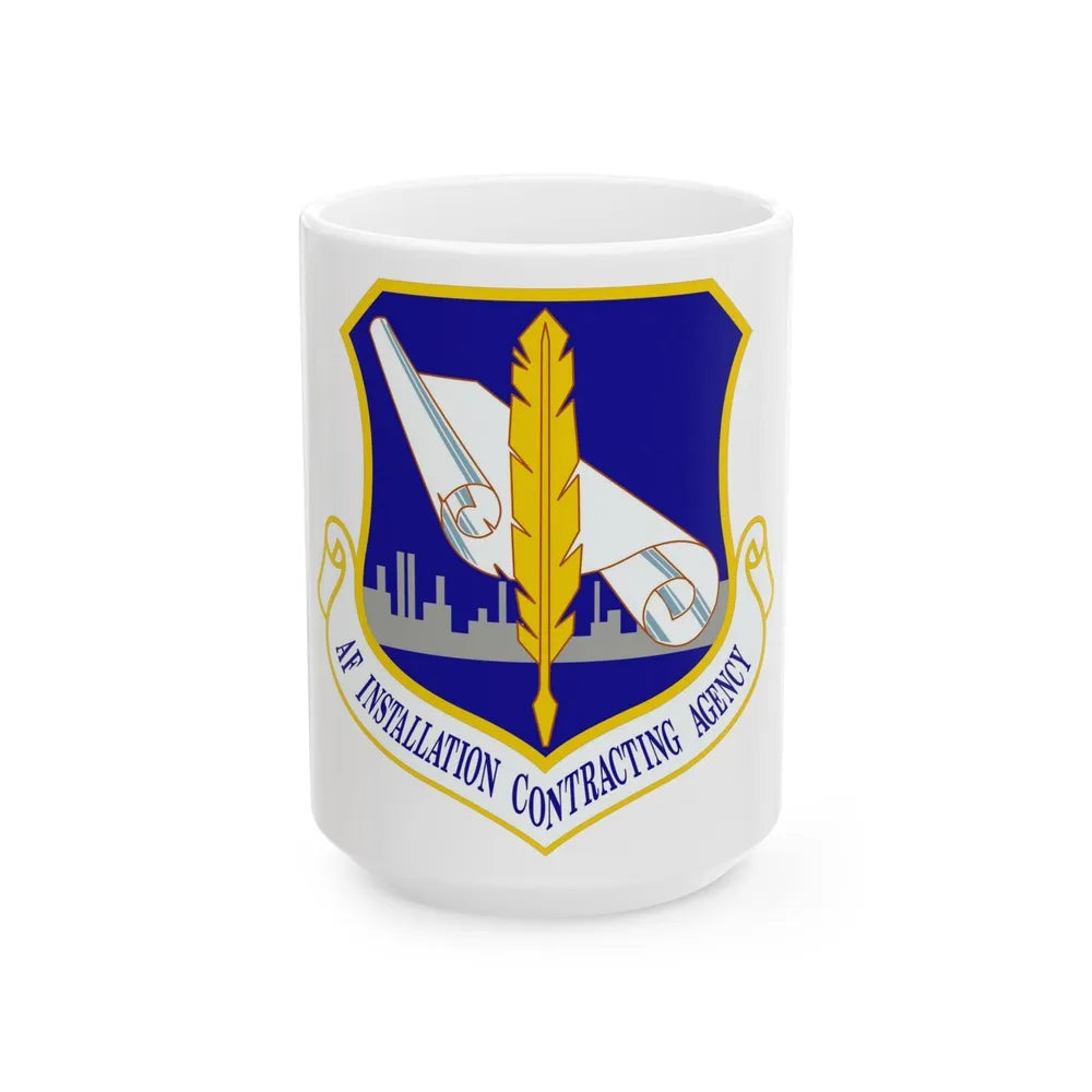 Air Force Installation Contracting Agency (U.S. Air Force) White Coffee Mug-15oz-Go Mug Yourself