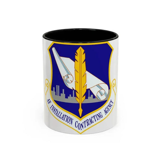 Air Force Installation Contracting Agency (U.S. Air Force) Accent Coffee Mug 11oz Black - Go Mug Yourself