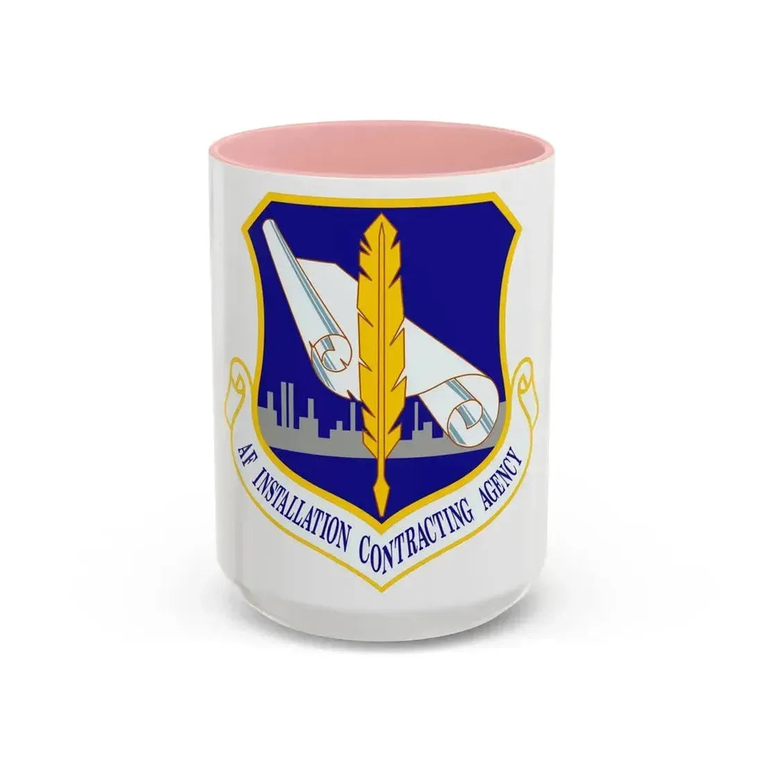Air Force Installation Contracting Agency (U.S. Air Force) Accent Coffee Mug 15oz Pink - Go Mug Yourself