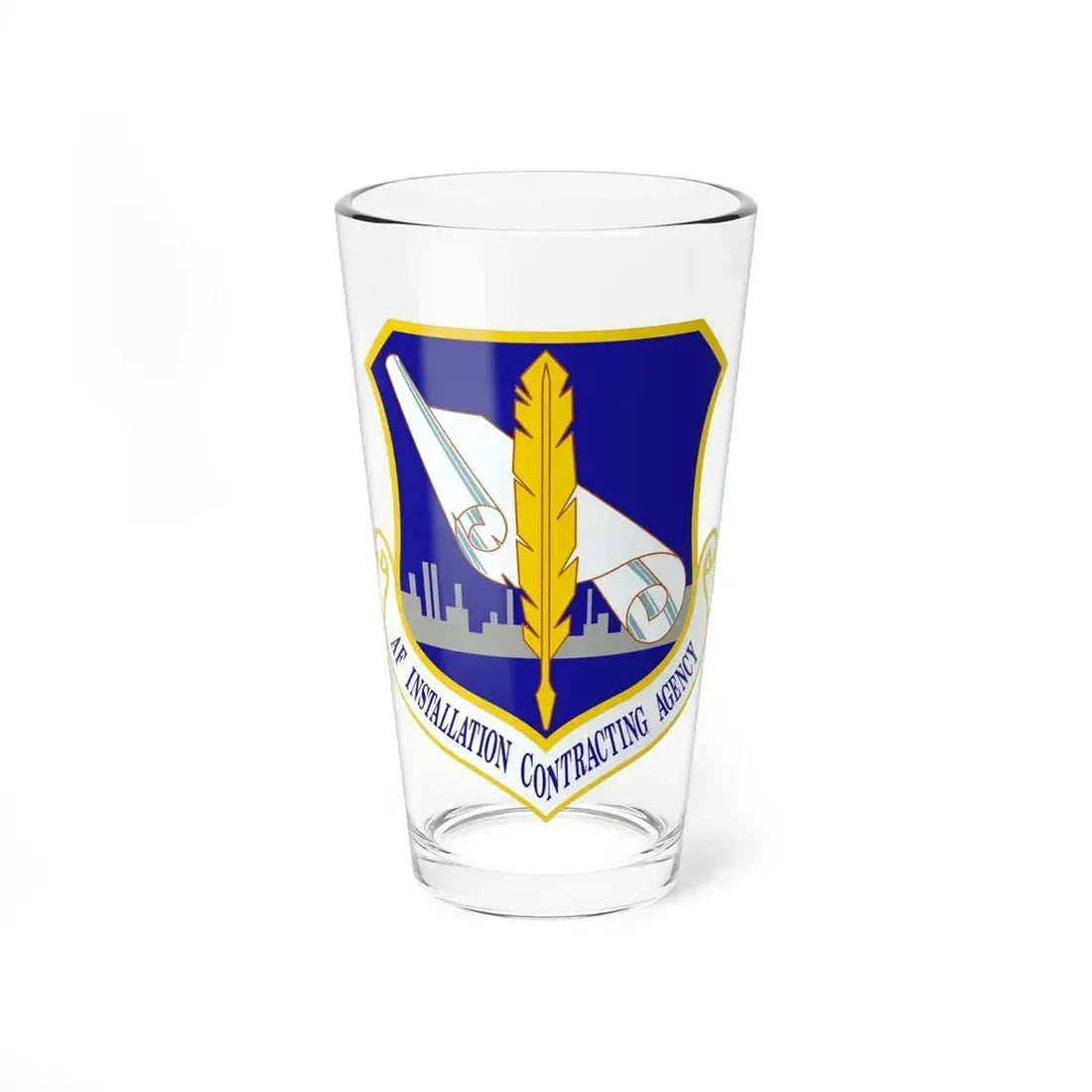 Air Force Installation Contracting Agency (U.S. Air Force) Pint Glass 16oz - Go Mug Yourself