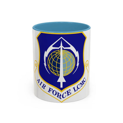 Air Force Life Cycle Management Center (U.S. Air Force) Accent Coffee Mug-11oz-Light Blue-Go Mug Yourself