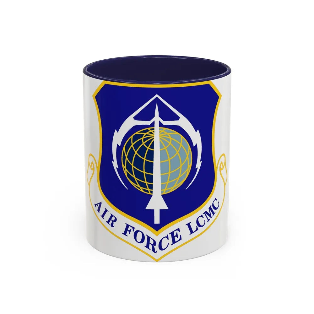 Air Force Life Cycle Management Center (U.S. Air Force) Accent Coffee Mug-11oz-Navy-Go Mug Yourself