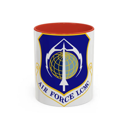 Air Force Life Cycle Management Center (U.S. Air Force) Accent Coffee Mug-11oz-Red-Go Mug Yourself