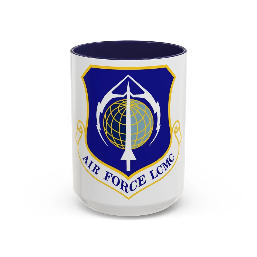 Air Force Life Cycle Management Center (U.S. Air Force) Accent Coffee Mug-15oz-Navy-Go Mug Yourself