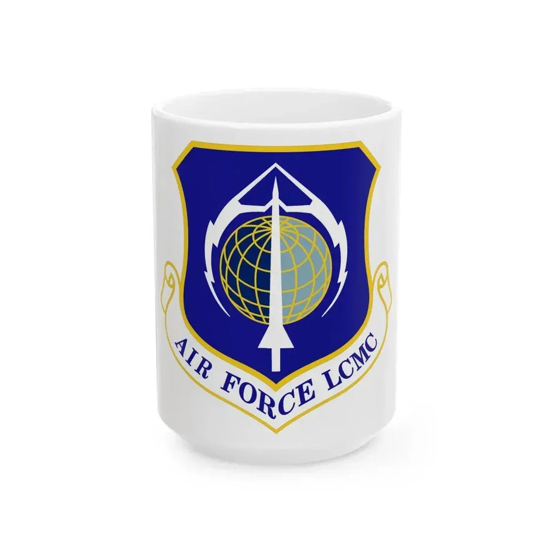Air Force Life Cycle Management Center (U.S. Air Force) White Coffee Mug 15oz - Go Mug Yourself