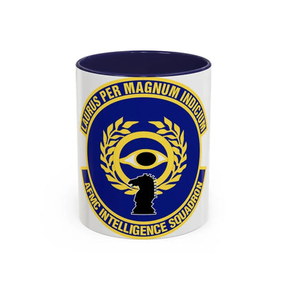 Air Force Materiel Command Intelligence Squadron (U.S. Air Force) Accent Coffee Mug-11oz-Navy-Go Mug Yourself