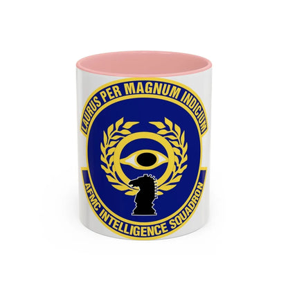 Air Force Materiel Command Intelligence Squadron (U.S. Air Force) Accent Coffee Mug-11oz-Pink-Go Mug Yourself