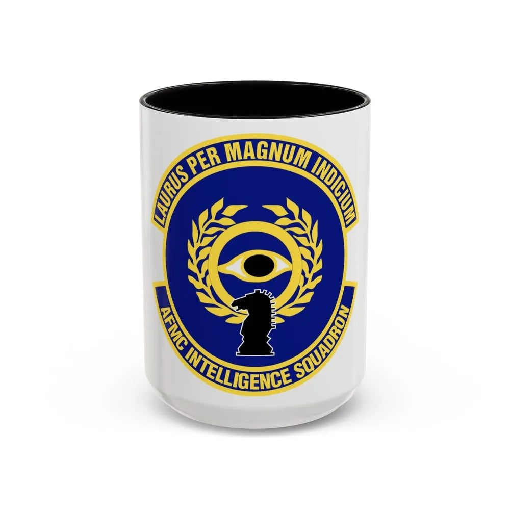 Air Force Materiel Command Intelligence Squadron (U.S. Air Force) Accent Coffee Mug-15oz-Black-Go Mug Yourself