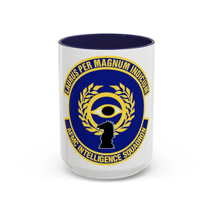 Air Force Materiel Command Intelligence Squadron (U.S. Air Force) Accent Coffee Mug-15oz-Navy-Go Mug Yourself