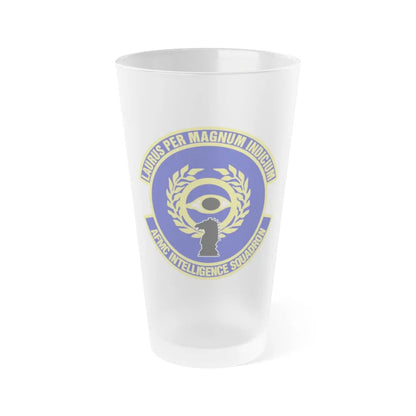 Air Force Materiel Command Intelligence Squadron (U.S. Air Force) Frosted Pint Glass 16oz-Go Mug Yourself